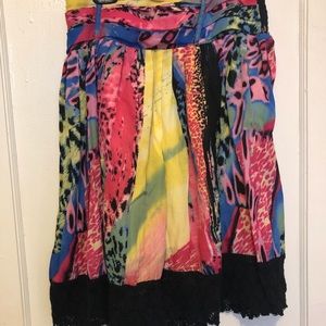 🌺Multi Color Knee Length Skirt